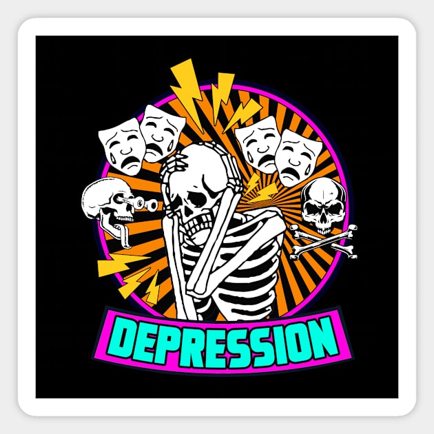 DEPRESSION Magnet by theanomalius_merch